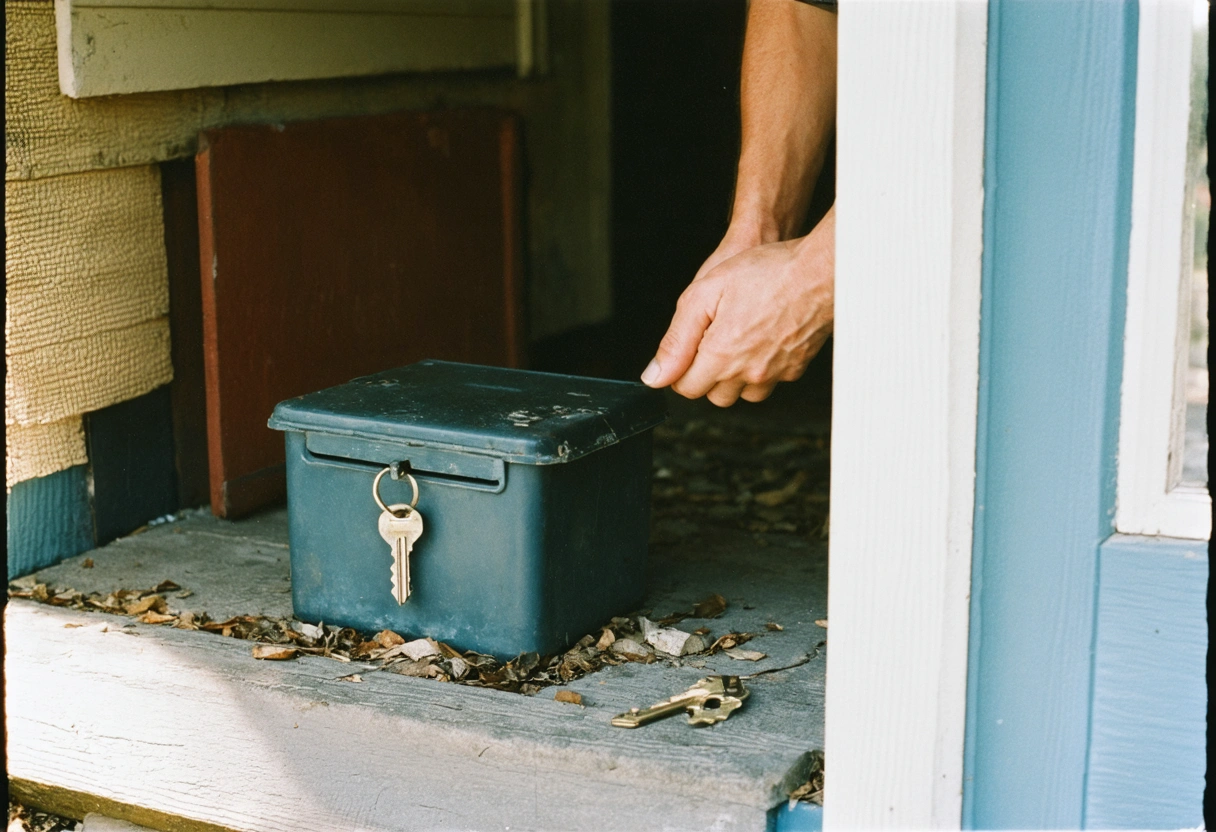 Locksmith unlocking a door with professional tools
