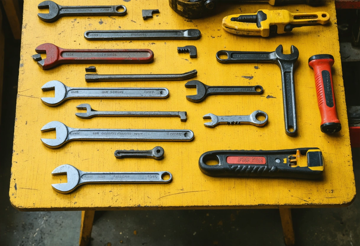 Locksmith van parked outside a residential building